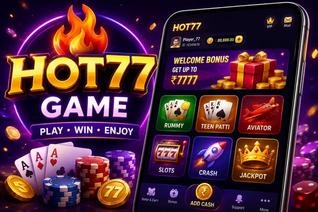 Hot77 Game APK Download [EasyPaisa Withdraw – 2026 In Pak]