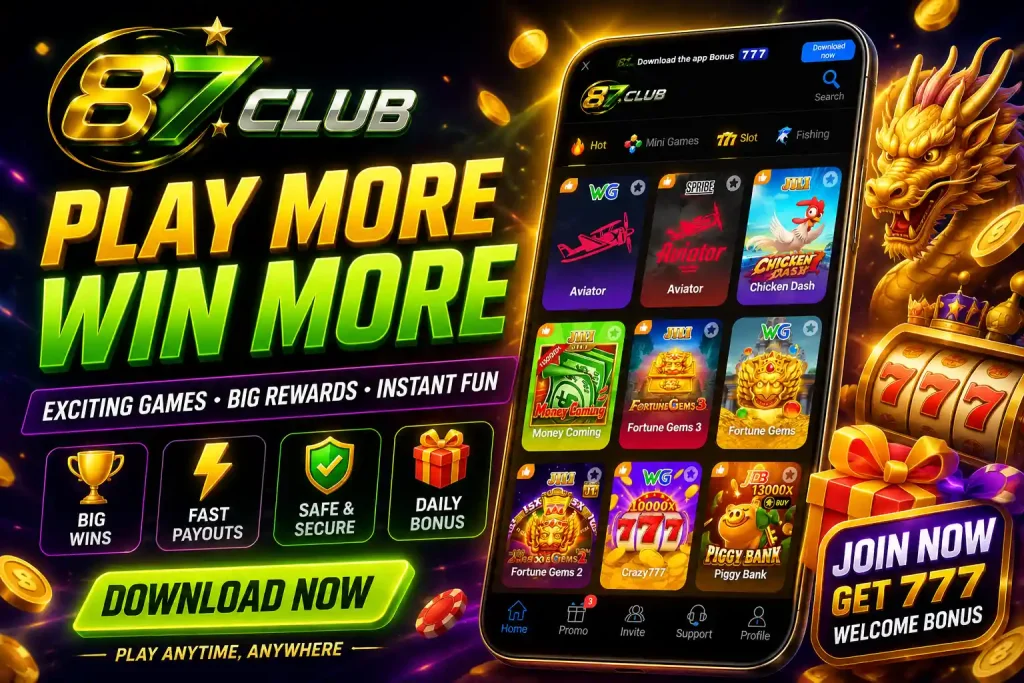 87 Club Game APK Download Latest Earning App for Android