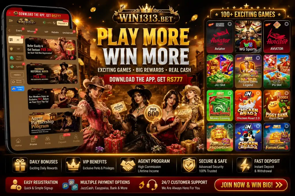 WIN1313 Game Download New (Pakistani Famous Earning) App